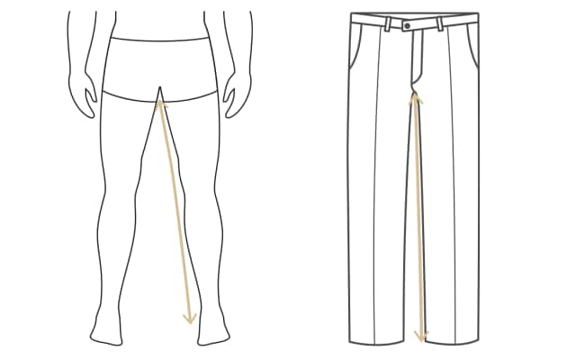 Illustration von Männerbeinen und Männerhose