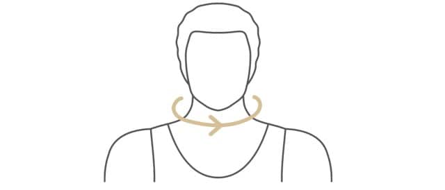 Illustration zur Messung der Kragenweite