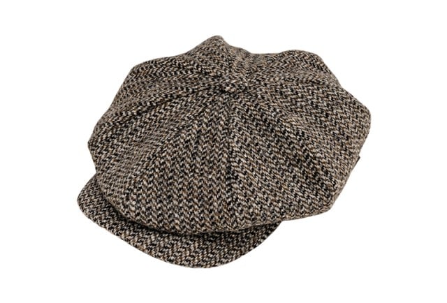 Produktaufnahme der Schiebermütze Newsboy Cap Whiskey