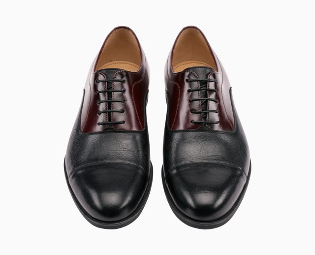 Edle Schuhe zweifarbig.