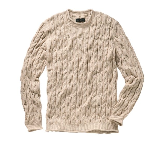 Sachabbildung eines weißen Pullovers