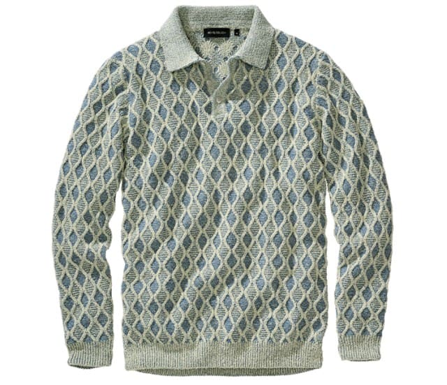 Sachabbildung von einem gemusterten Pullover