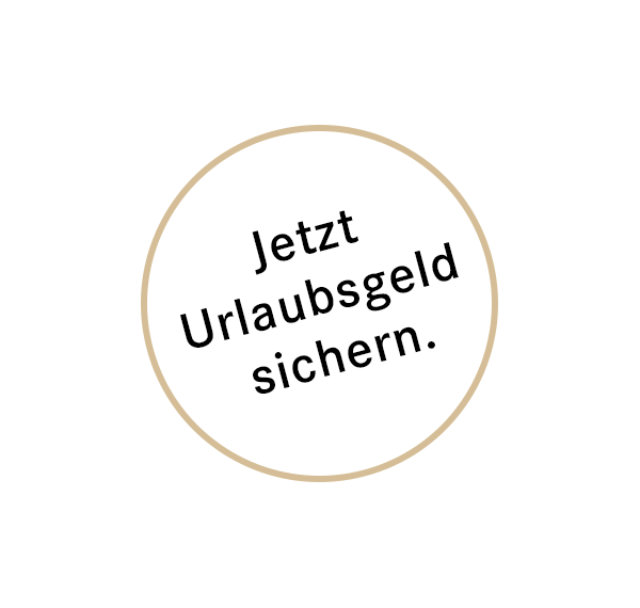 Urlaubsgeld sichern Button