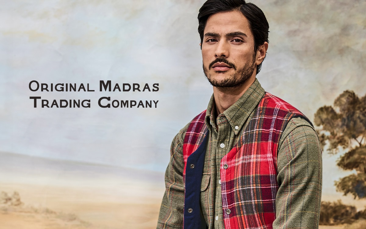 Von Hand gewebt: Original Madras Trading Company.