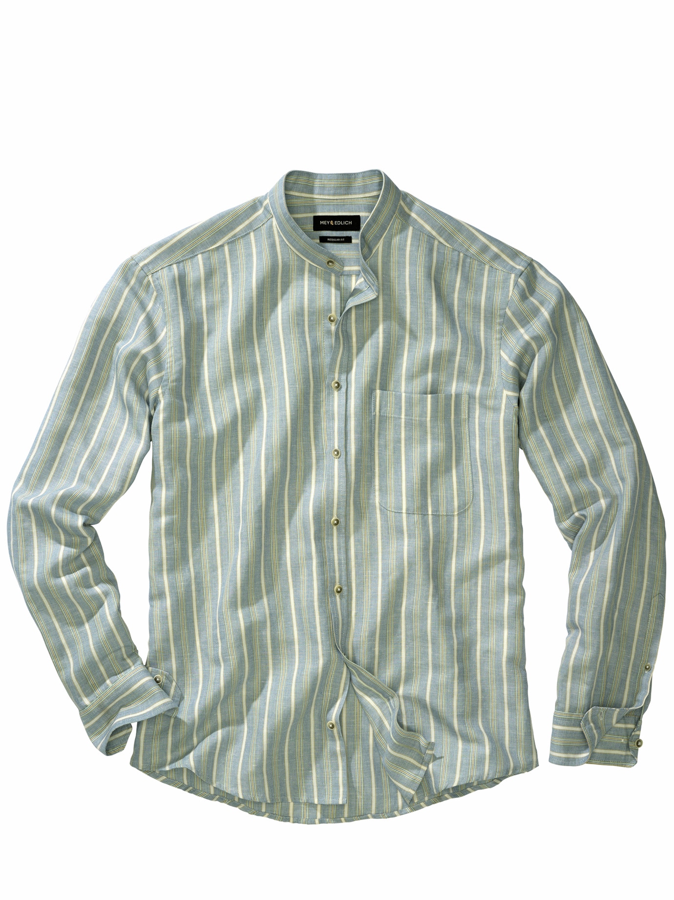 Gechilltes Streifenhemd denim/kupfer
