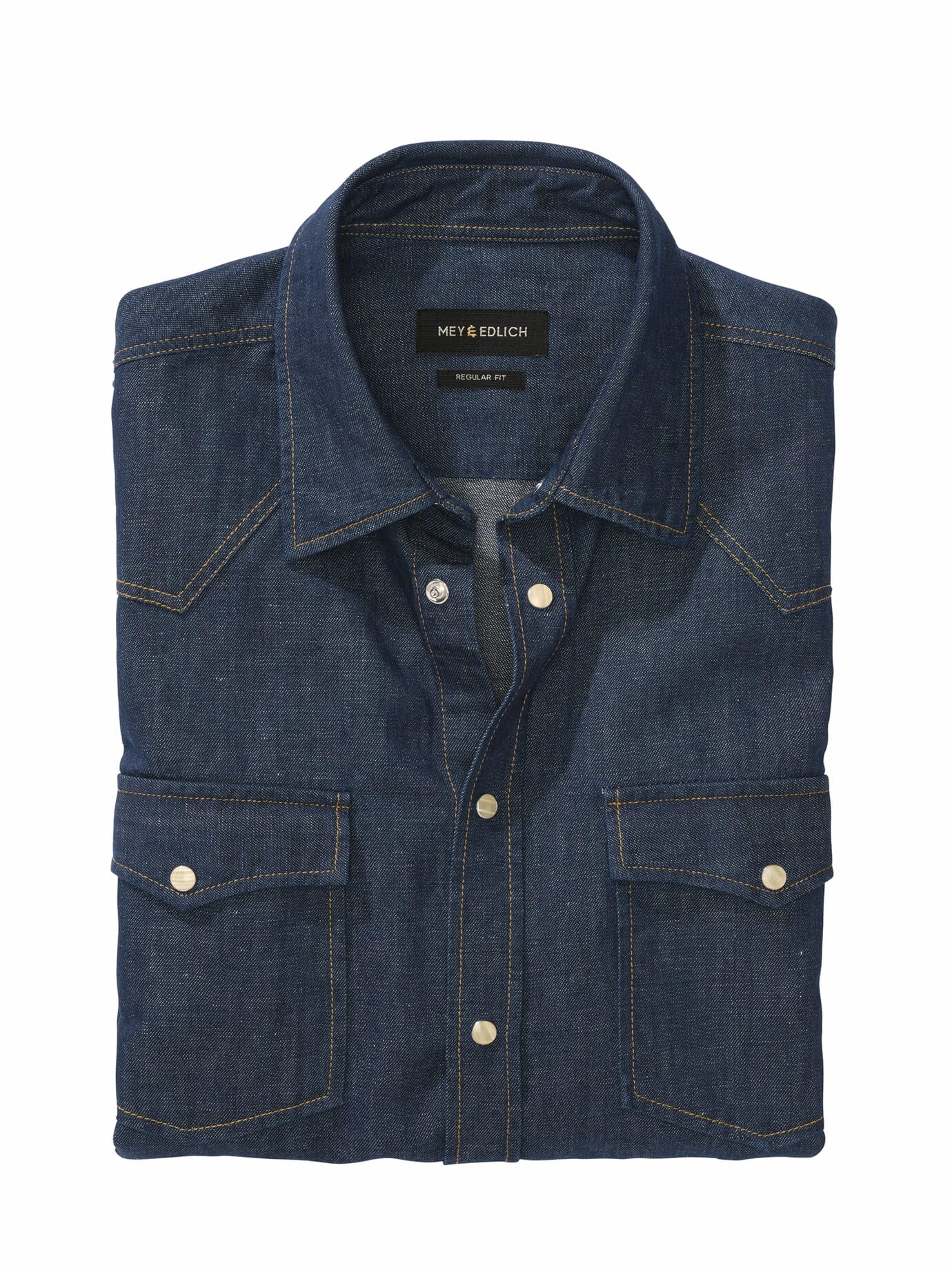 Mey & Edlich Rohes Western Shirt Blue 39 4