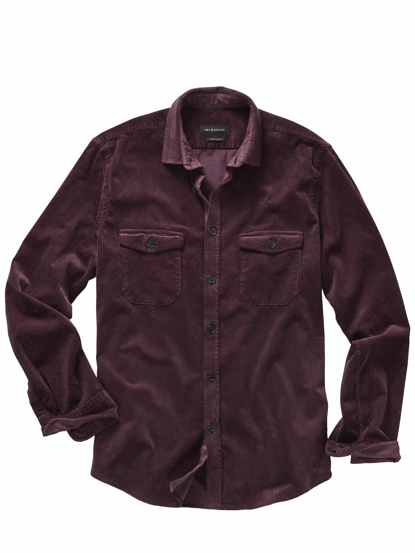 Mey & Edlich Samtrippen Cord Shirt Purple 45 3