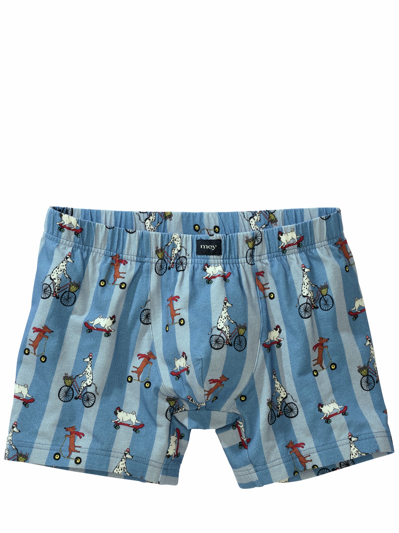 Long Shorty Funny Dogs eisblau