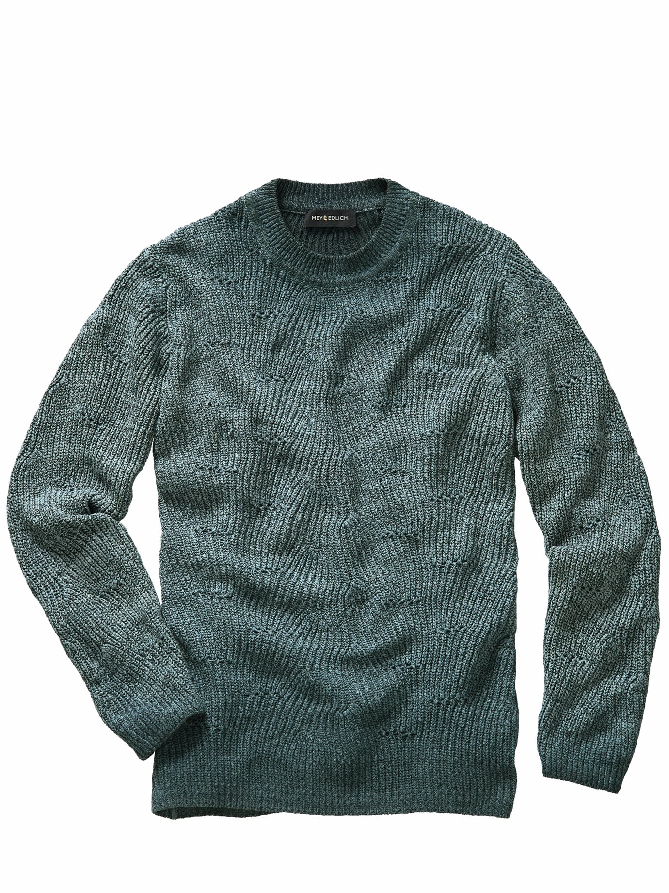 Segmentbogen-Pullover indigo