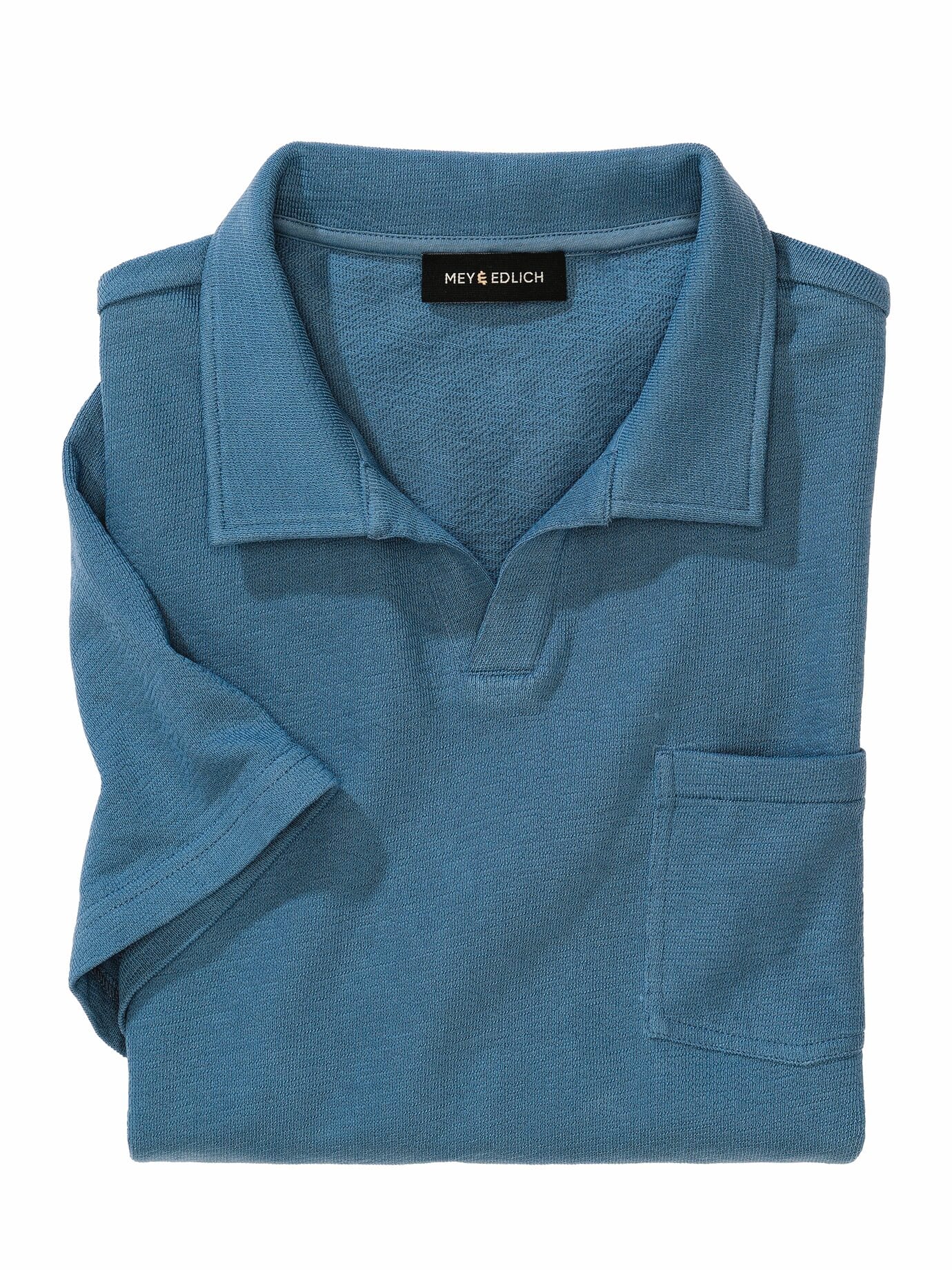 Mey & Edlich Structure Polo Blue XL 2