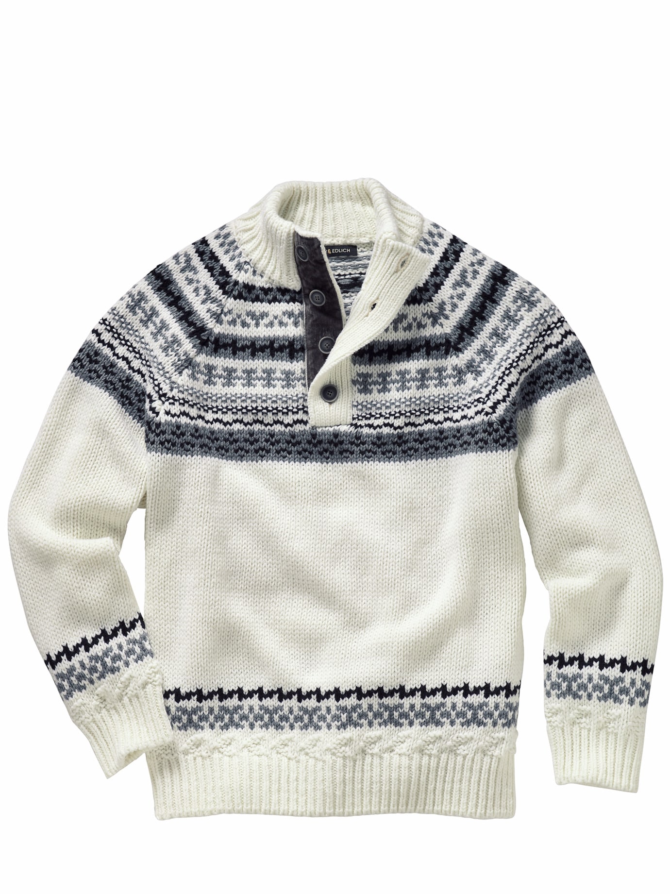 Italo-Norweger-Pullover schneeweiß