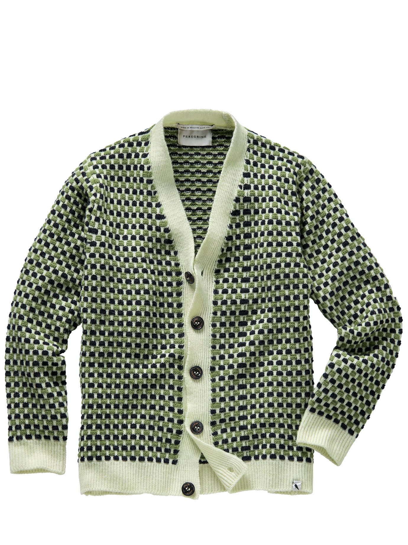 Network Cardigan vanille/pistazie/navy