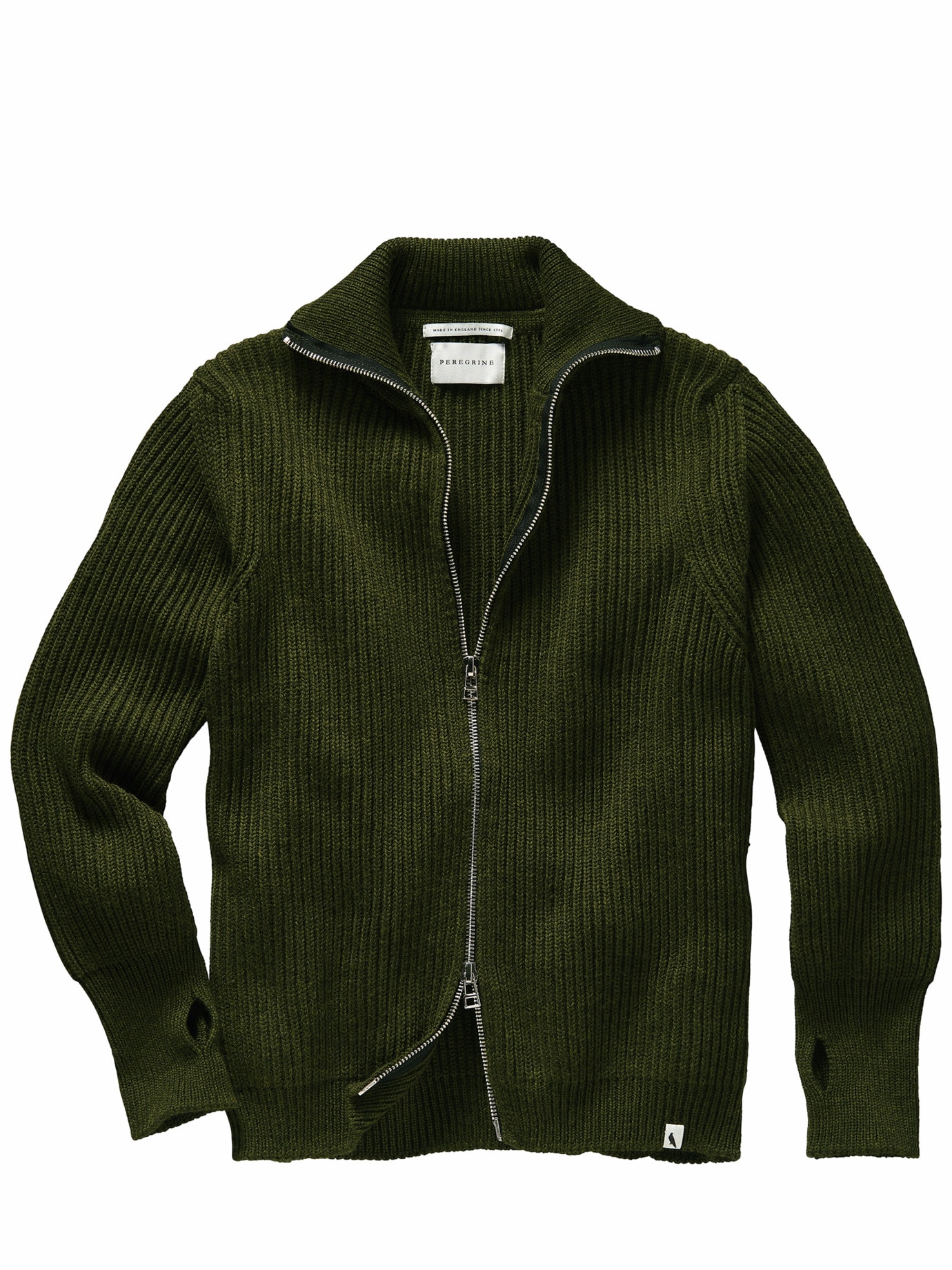 Fisherman Cardigan olive