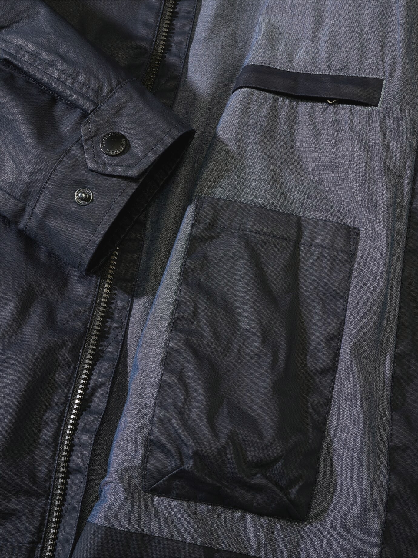 Mey & Edlich Dry-Wax Harrington Jacket Blue 46 3