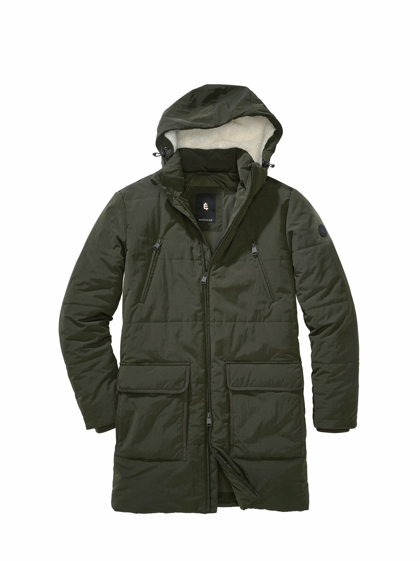 Null-Promille-Parka flaschengrün