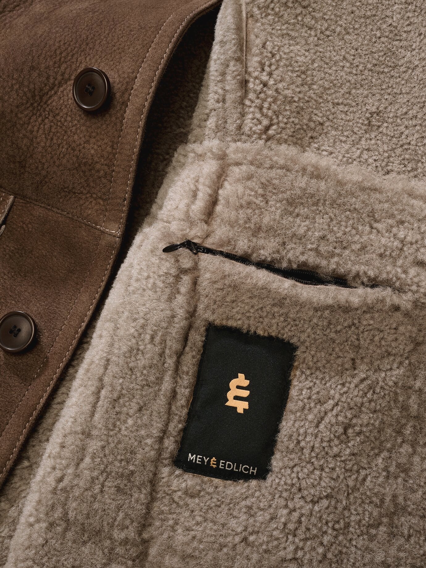 Mey & Edlich Lammfelljacke Kals Braun 50 3