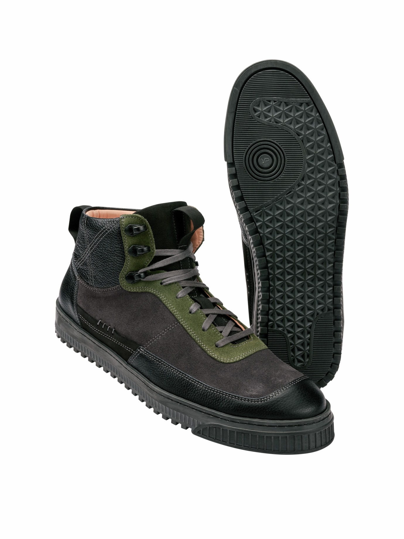 Lauffreudiger Hoch-Sneaker olivmix