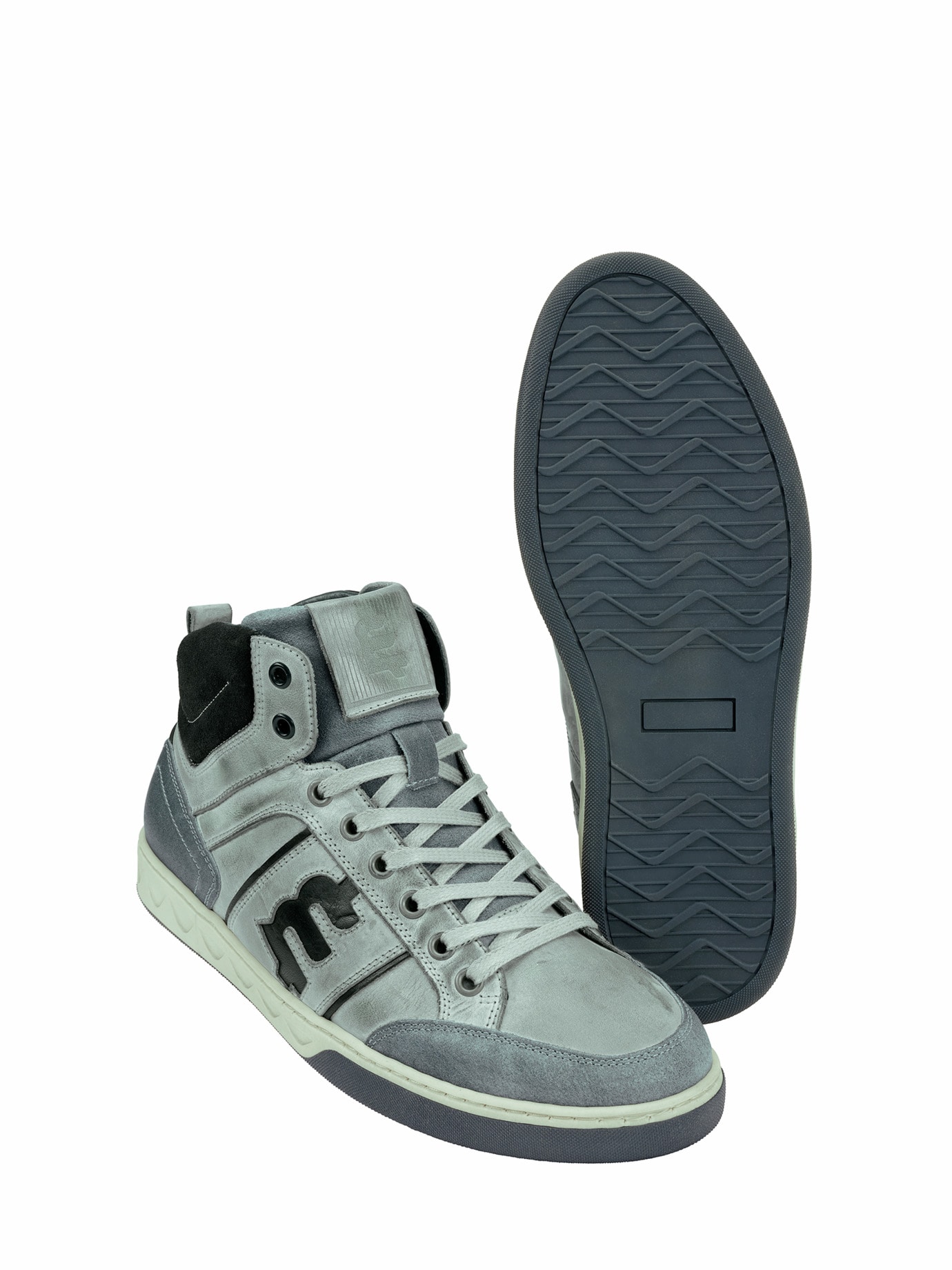 Tragwerk-Sneaker stahlgrau/graphit