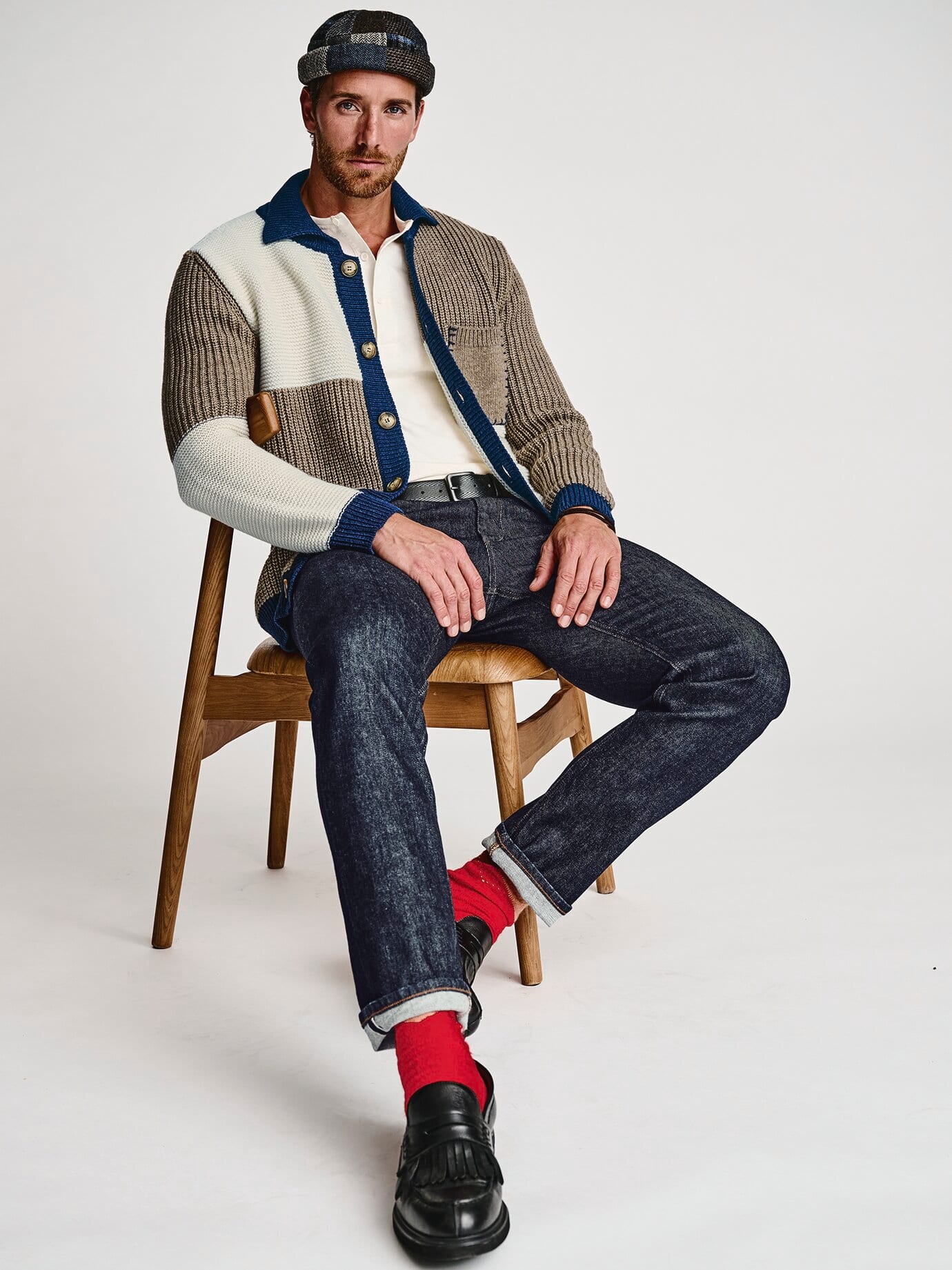 Thumbnail - Patchwork-Dockermütze