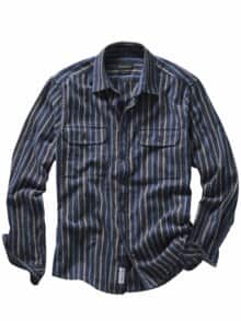 South Dakota-Streifenhemd missouriblau gestreift