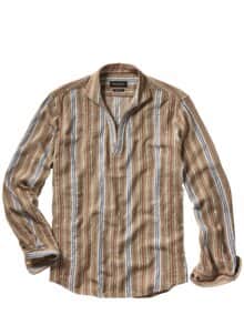 Italo-Schlupfhemd terra/azzurro