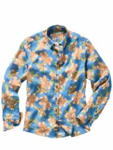 Lebenslust-Hemd hibiskus/blau