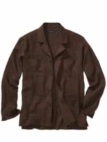 Guayabera-Overshirt tabakblatt