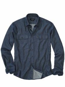 Cambio-Hemdjacke denimblau