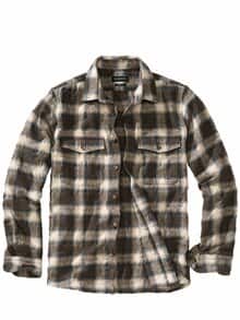 Bitte-nicht-bügeln-Overshirt braunkaro