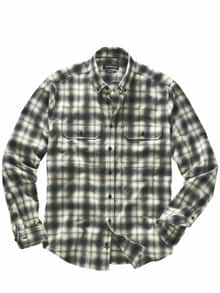Schattenkaro-Overshirt salz/pfeffer