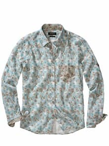 Palmira-Leinenhemd tropenblau