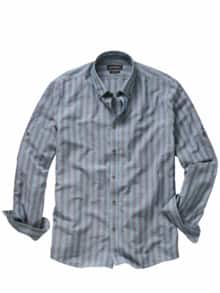 Evergreen-Streifenhemd blaubeereis