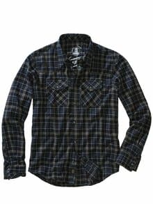 Flanellhemd Clint kohle/navy