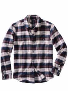 Beerenstarkes Flanellhemd Karo brombeere