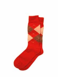 Edle Argyle-Socke feuer-und-flamme
