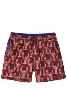 Resort-Badeshorts Lobster hummerrot