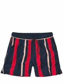 Resort-Badeshorts Streifen marina-sunset