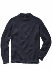 Fundierter Pullover navy