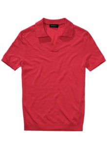 Evolutionäres Poloshirt signal-rot