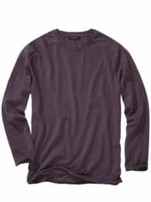 Getopptes Longsleeve pflaume