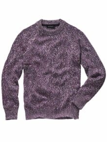 Lichtkunst-Pullover flieder/weiß