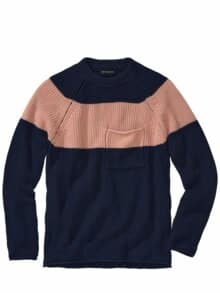 Pullover Contrasto marine