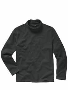Hals-über-Kopf-Rollneck schwarz