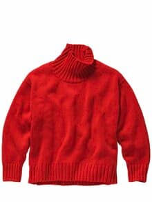 Ohne-Worte-Kaschmirpullover mohn