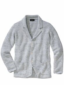 Piano-Stricksakko eisblau