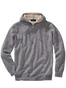 Il Silenzio Strickhoodie granit