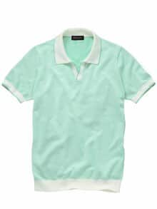 Feinstruktur-Polo mintgrün