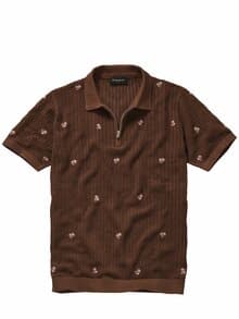 Schwachwerden-Strickpolo tabakblatt