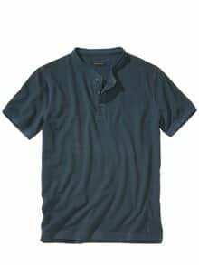 Stehkragen-Polo navy