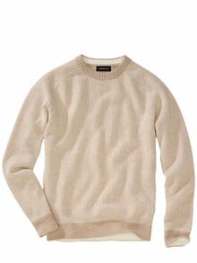 Linienwerk-Pullover eiswaffel